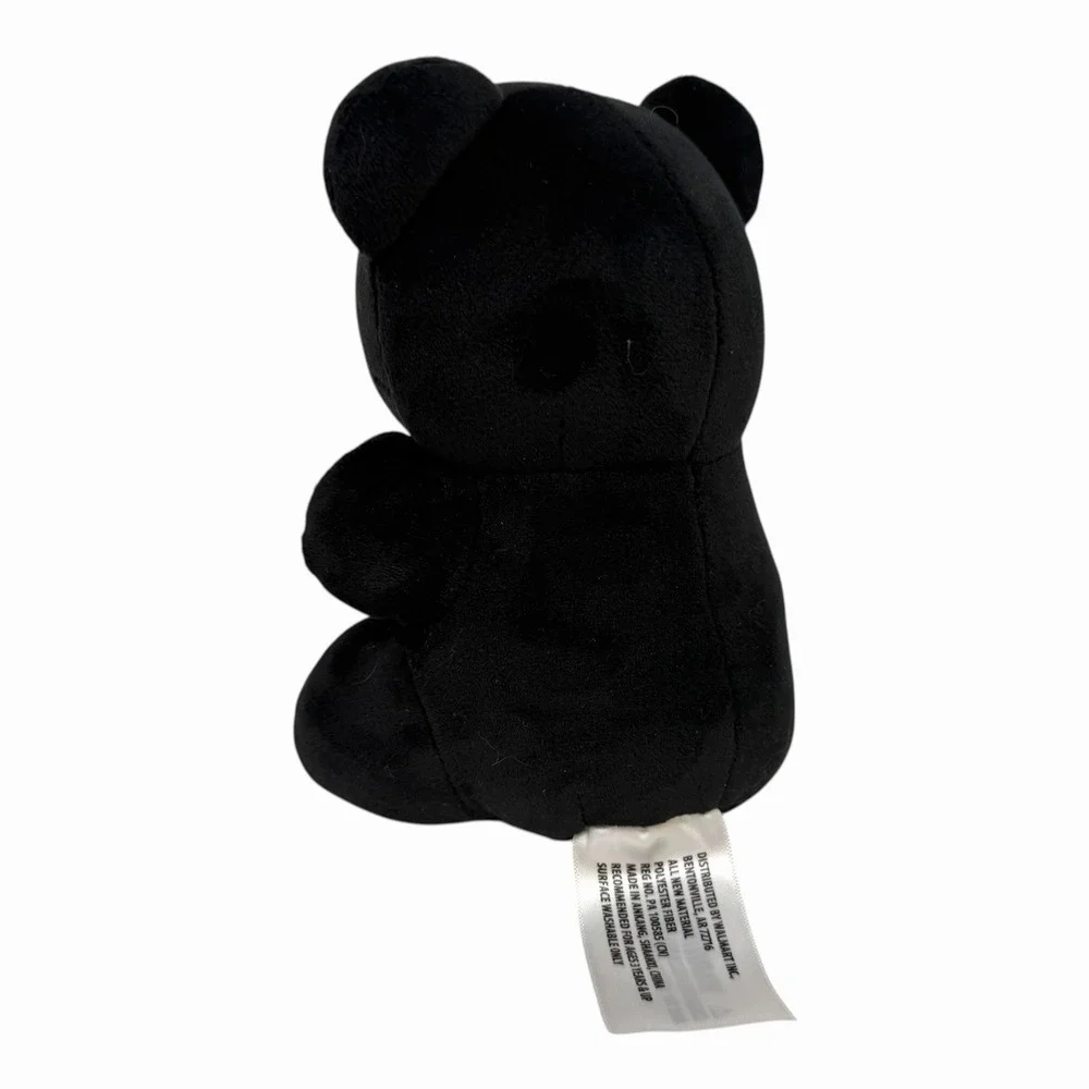 Walmart Way to Celebrate Halloween Gummy Bear Plush Black Skeleton Ribs‎ Spooky